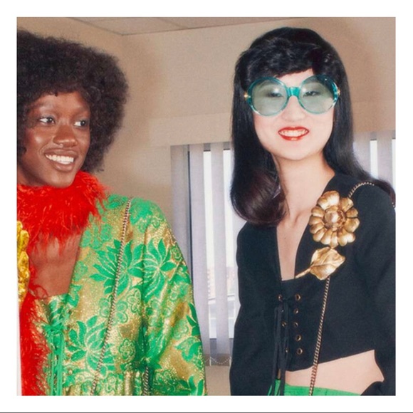 Authentic Gucci Malaga Hibiscus Red Pumps 38 - Picture 6 of 6